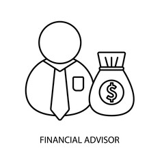 financial advisor icons  symbol vector elements for infographic web