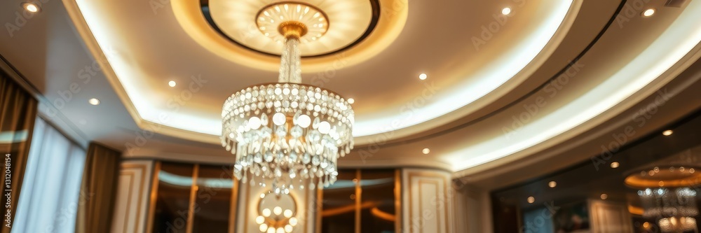 Wall mural luxurious and elegant glowing light source with a unique abstract shape, perfect for adding a touch 
