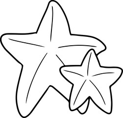 starfish hand drawn