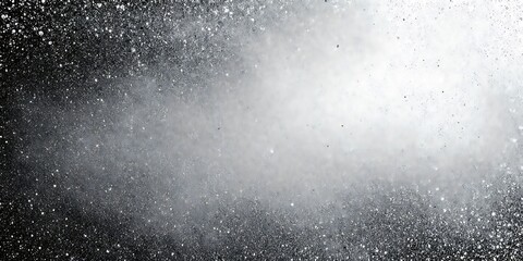 Monochrome abstract texture. Grayscale particles burst.  Dramatic light and shadow