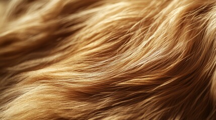Naklejka premium Golden Fur Texture Close-up