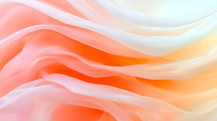 Fototapeta premium Delicate Flow of Soft Fabric in Shades of Pink and White