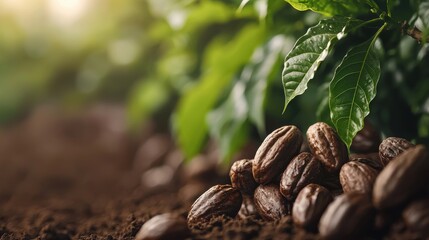 Obraz premium Holographic cocoa monitoring system leveraging advanced technologies like computer vision and machine learning to optimize sustainable farming practices enhance traceability