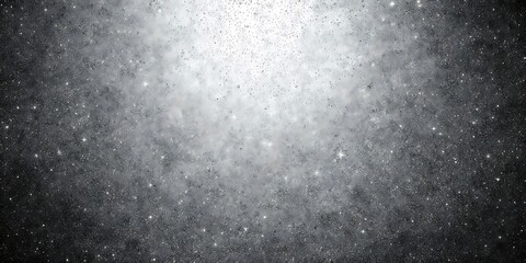 Obraz premium Glimmering, textured grayscale abstract. Light radiates from center. Subtle speckles