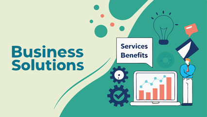 collage poster design business solutions