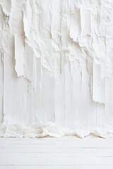 White textures create a compelling abstract background, blending modern art with minimalist aesthetic