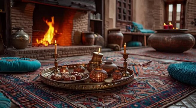The ceremonial room of the Emir of Bukhara
