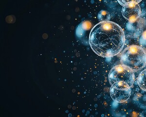 A symbolic representation of knowledge as glowing orbs of light.