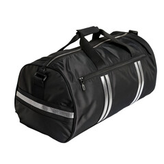 Naklejka premium Black sports bag isolated on transparent background