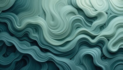 Fototapeta premium Flowing textures nature abstract art digital art close-up organic patterns