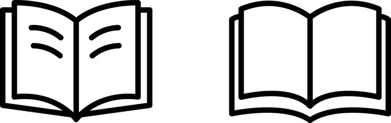 "Open Book Icon Representing Knowledge, Learning, and Education"