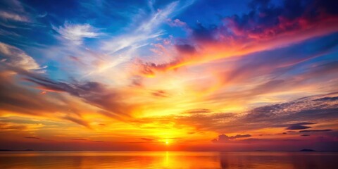 Soft Focus Sunsets with Warm Blurred Light and Colorful Gradient in the Sky