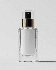 Naklejka premium Luxury Glass Bottle Mockup with Pump Dispenser 