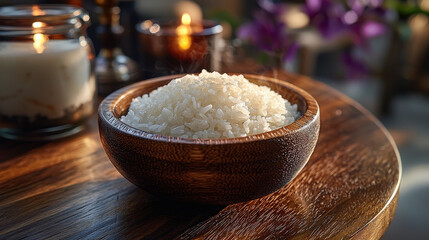 Cooking white rice simple recipe home kitchen food photography warm lighting culinary tips