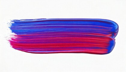 Fototapeta premium A abstract oil paint brush stroke, white background