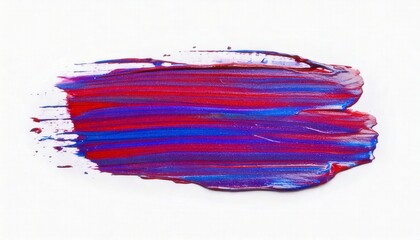 A abstract oil paint brush stroke, white background