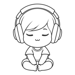 The boys really enjoyed the music from the headphones, for coloring