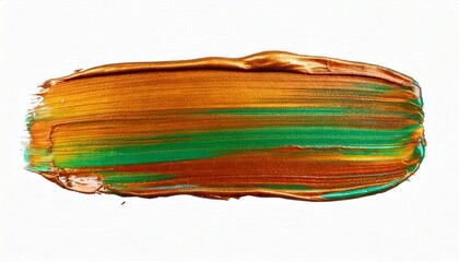 A abstract oil paint brush stroke, white background