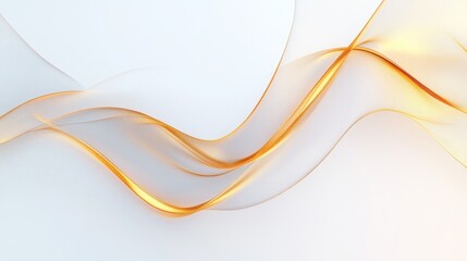 Naklejka premium Crafting fluid gold curves minimalist design studio digital artwork modern workspace aesthetic perspective