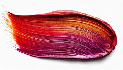 A abstract oil paint brush stroke, white background