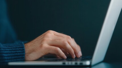 Financial Freedom Concept, A person analyzing a personal budget spreadsheet on a laptop, cash flow management, financial planning, modern office setting