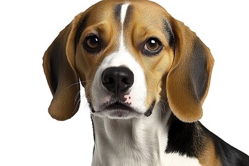 Beagle Dog Portrait for Studio Shot.