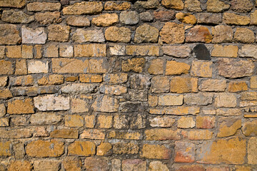 Textured brick wall background in vintage style
