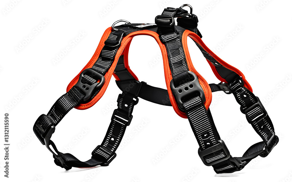 Poster a harness for securing pets or equipment, isolated on a empty plain background