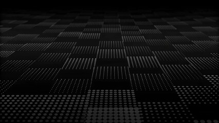 Obraz premium Corrupted network or connection. Abstract digital background of points. Glowing particles. Big data. Abstract technology science background. futuristic abstract technology particle