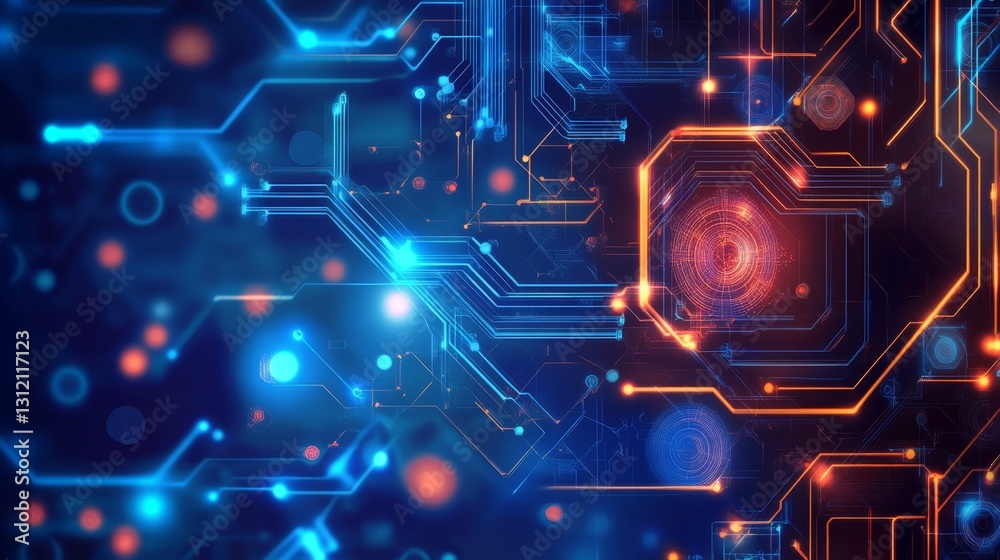 Poster visualizing machine learning models digital space infographic tech environment analytical viewpoint 