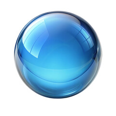 blue glass ball