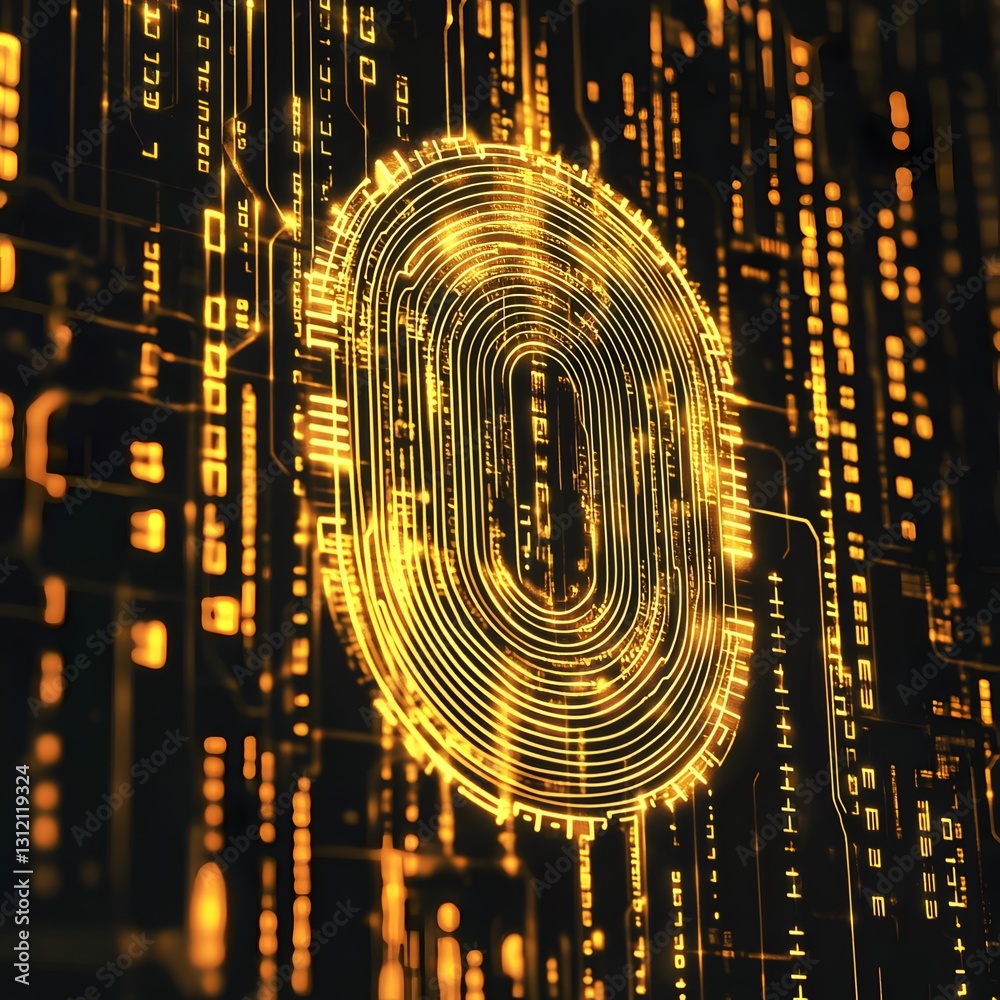 Poster Intricate Digital Landscape of Binary Data and Coding Patterns Showcasing the Complexities of Modern Technology and Digital Innovation
