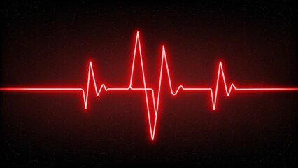 Cardiogram cardiograph oscilloscope screen red illustration background. Line technology chart wave science illustration background.
