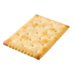 Crispy cracker isolated on transparent background