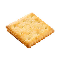 Crispy cracker isolated on transparent background