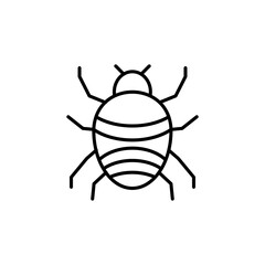 Flea line icon