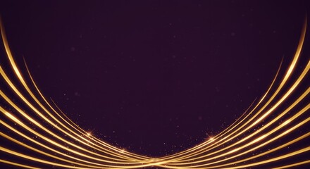 Luxury lines and gold lines on abstract banner background. Space for copying text. Luxury background, banner design style.