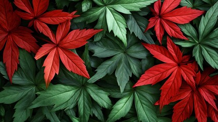 Vibrant Japanese Maple Leaves for Designers