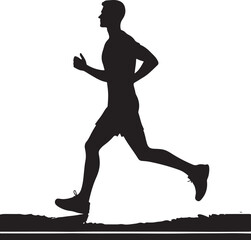 Jogging vector illustration