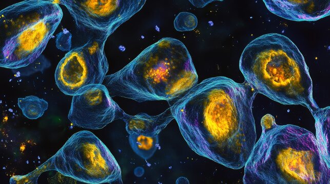 Exploring the Vibrant World of Phagocytes in Microscopic Detail