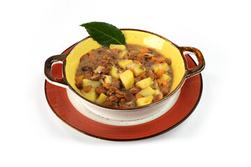 Zuppa di fagioli, patate e carotine