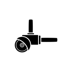 chainsaw icon, simple flat style, illustration, logo sign symbol pictogram template, for ui or ux isolated on white for mobile app, editable