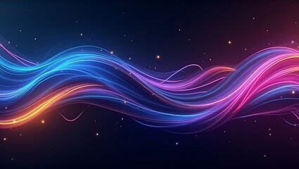 Fototapeta premium Vibrant futuristic abstract motion graphics background. Generative Ai.