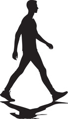 Walking vector illustration,