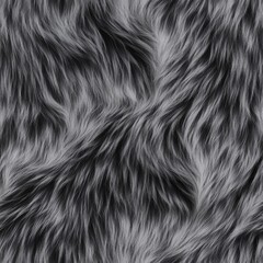 Fototapeta premium Realistic faux fur texture with varying shades of gray, creating a soft and tactile appearance.