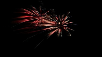 A stunning display of colorful fireworks lights up the night sky, capturing the festive and celebratory spirit of a special occasion.