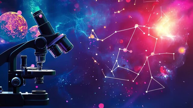 Microscopic Universe: Exploring Cosmic Structures and Biological Wonders