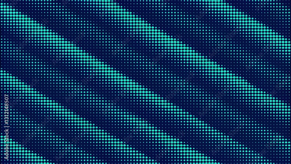 Poster Abstract technology background. Computer matrix. Futuristic cyber background of particles. Digital cyberspace with particles and Digital data network connections concept. Futuristic Data Stream.