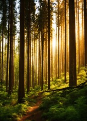 Obraz premium High-resolution photograph of forest abstract, a minimalist background, focusing on detail and texture