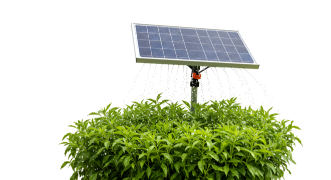 Solar Powered Irrigation Icon